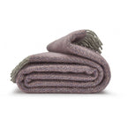 Illusion Lavender Throw, 100% Wool