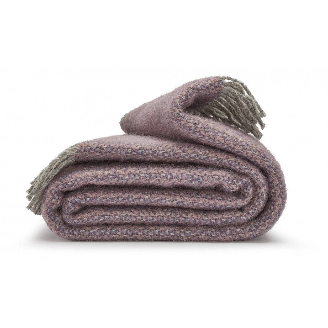 Illusion Lavender Throw, 100% Wool