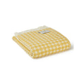 Jaquard Spot, Reversible Yellow Throw, 100% Wool