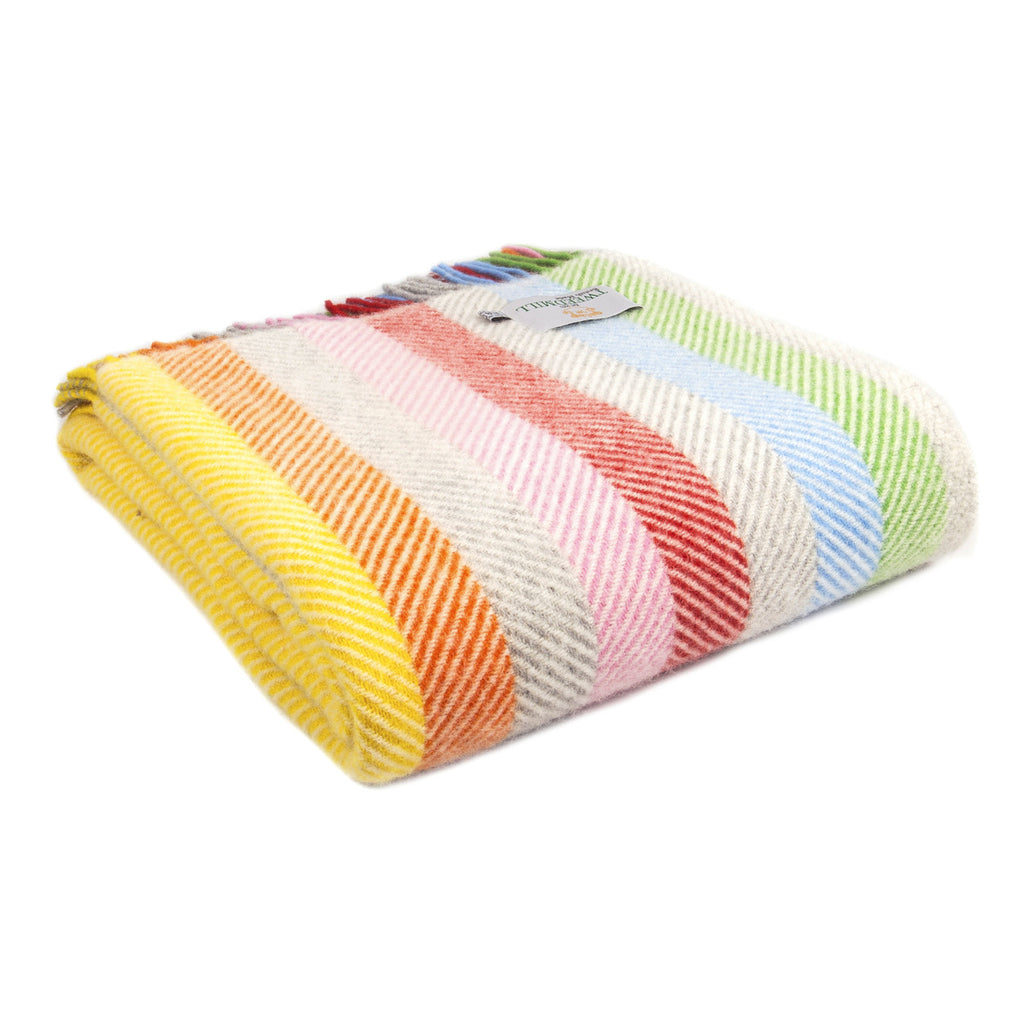 Stripe Rainbow Throw