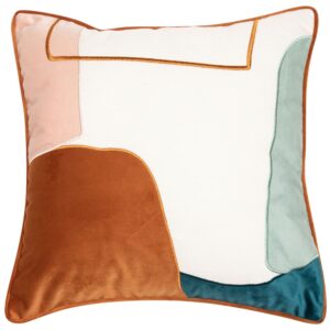 Stitched Up Rust Cushion by Paul Moneypenny