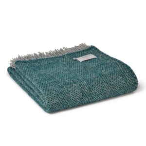 Beehive Extra Large Emerald grey Throw