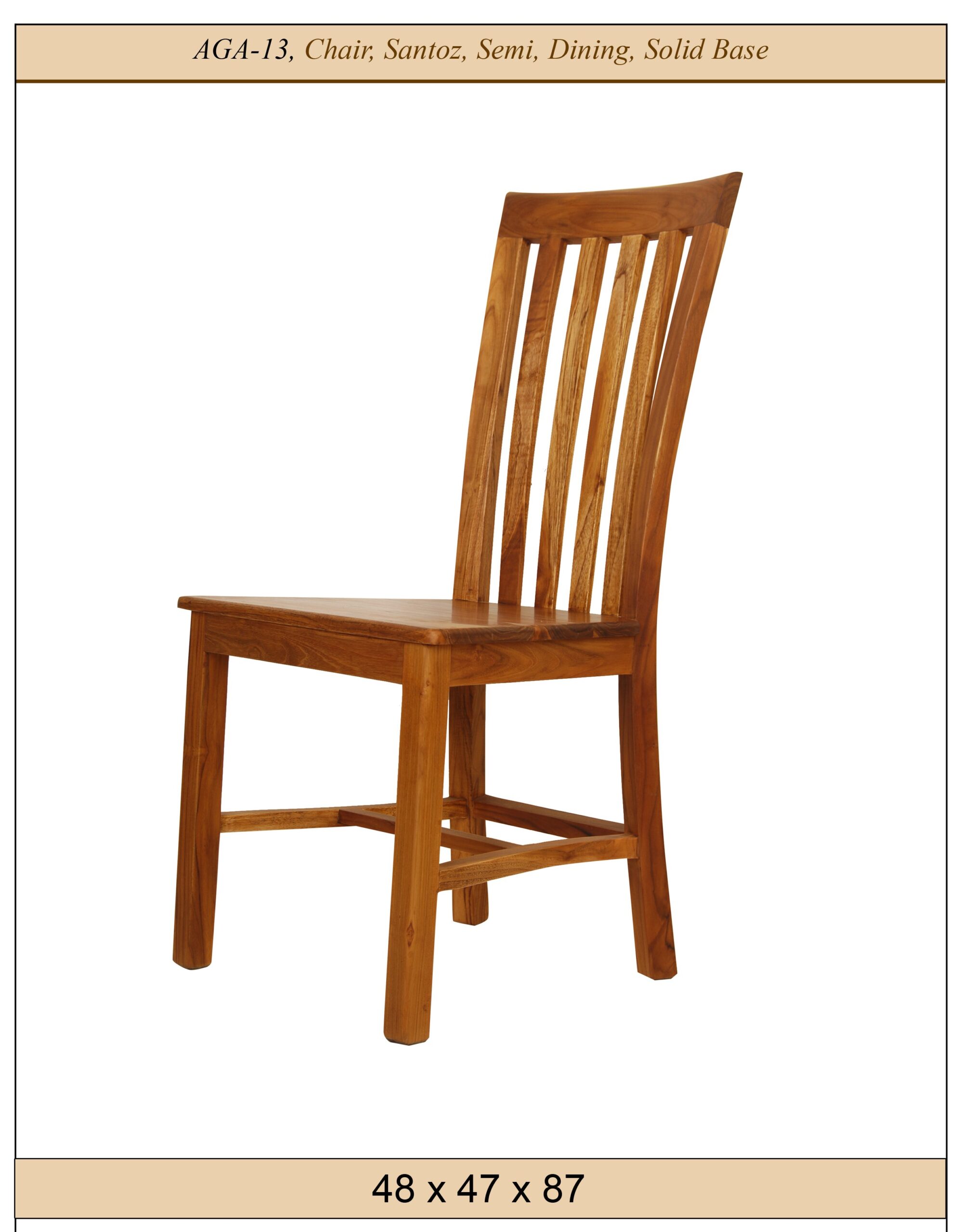  Chair, Santoz semi, Solid base