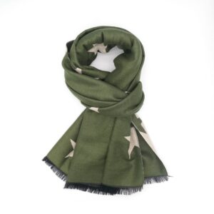 Scarf, Terry Stars Olive