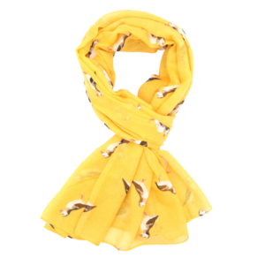 Scarf, Puffins Yellow