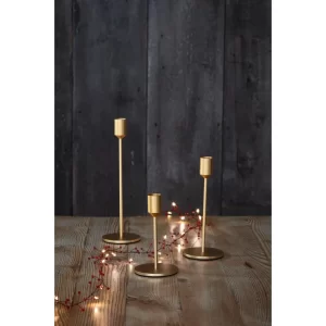 Gold Candle Stand, set of 3