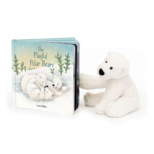 Jellycat The Playful Polar Bears book and Bear