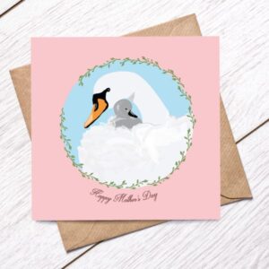 Mothers Day Swan card