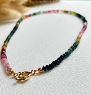 Rainbow Tourmaline Necklace