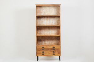 Bookcase, 2 drawer, 4 shelves