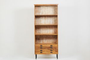 Bookcase, 2 drawer, 4 shelves