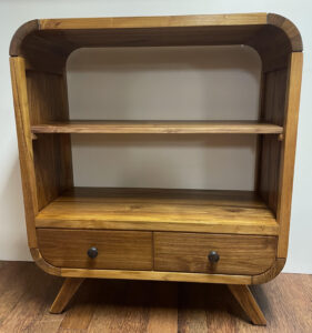 RETRO BOOKCASE LOW, 2 DRAWER