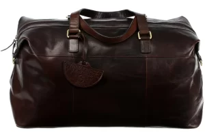 Travel Bag, Brown Leather