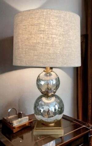 Table Lamp Cusco Glass Balls Amber