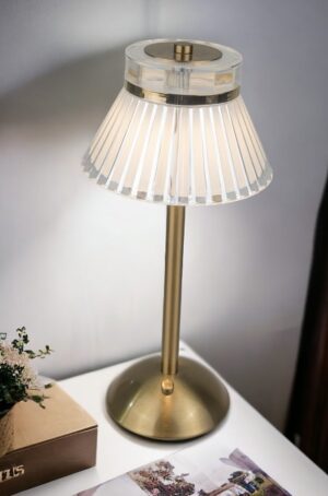 LED Rechargeable Crystal Table Lamp H.33cm