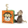 Jellycat, If I were a Monkey Book & Bashful Monkey Medium