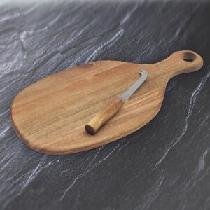 Acacia Cheese Board & Knive Set Oval