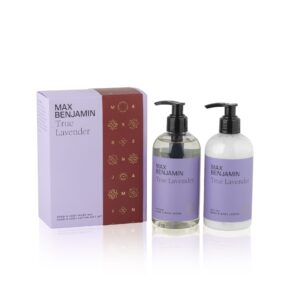 Max Benjamin Hand & Body Wash and Lotion Gift Set, True Lavender