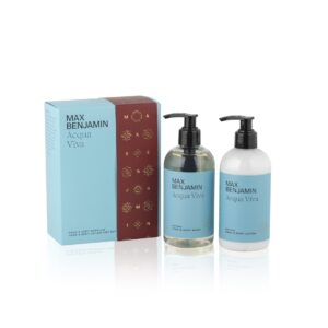 Max Benjamin Hand & Body Wash and Lotion Gift Set, Acqua Viva