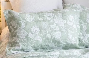 Willow Green Jacquard Bedspread