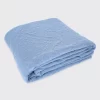 Stonewash Cotton Cornflower Blue Quilt