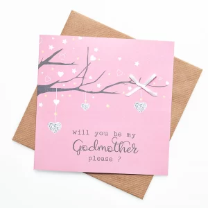 Card, Will you be my Godmother please