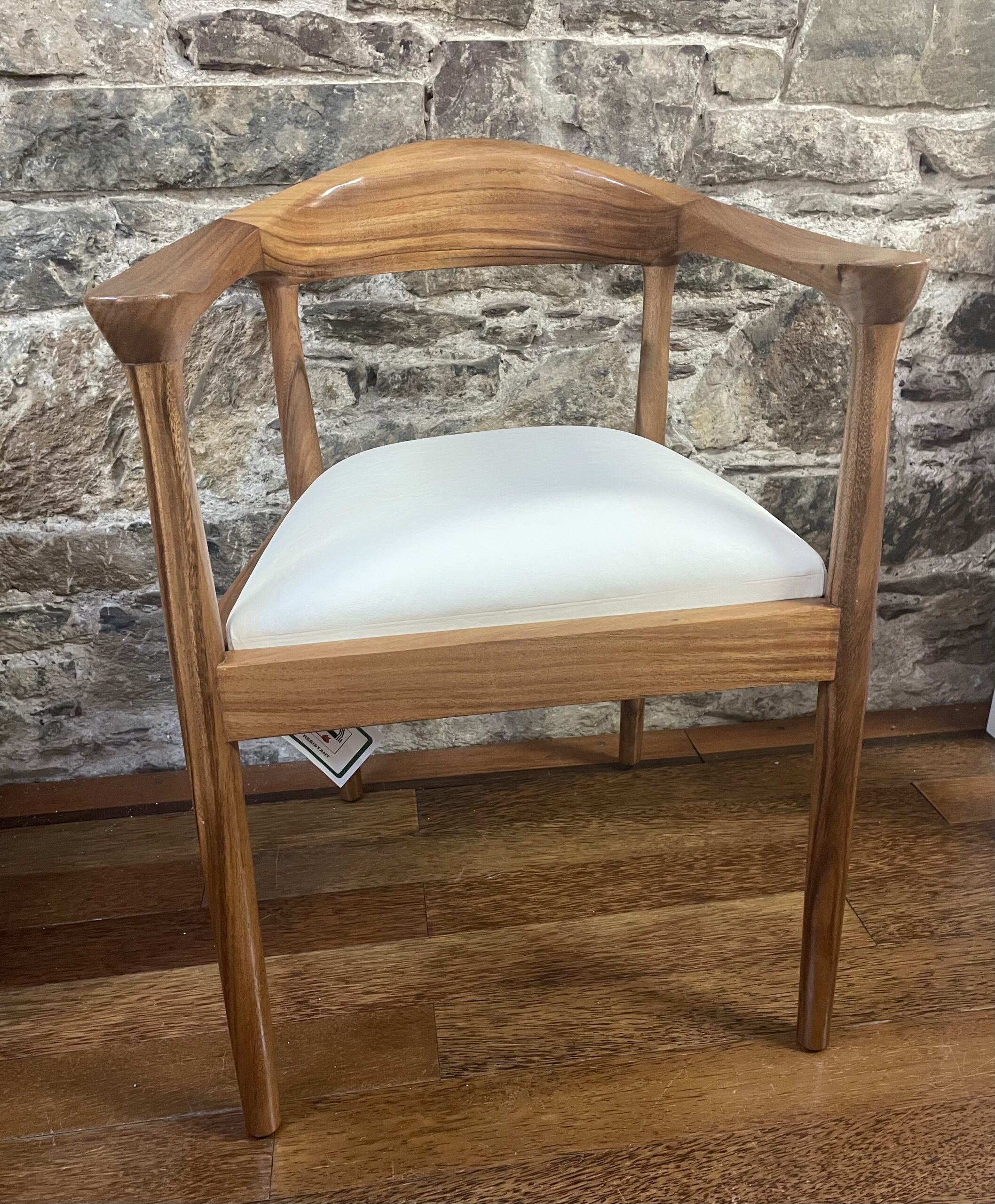  Retro Chair, Solid Trembesi, Cream cushion